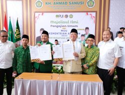 Menteri Nusron dan Ketua DPP PUI Teken MoU, Dorong Pemanfaatan Tanah Wakaf secara Produktif