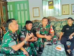 Personil Koramil 1603 Lohbener Indramayu Sosialisasi Peserta Pramuka Sakawira Kartika Bagi Siswa dan Siswi