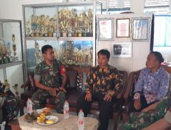 Koramil 1602 Sindang Indramayu Melaksanakan Anjangsana Dengan Kepala UPTD SD Negeri 1 Cantigi Kulon 