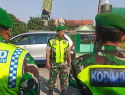 Peringati Hari Buruh Nasional, Danramil 1604/Jatibarang Indramayu Kapten Inf Sugiyanto Pimpin Apel