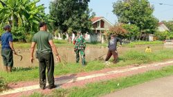 Karya Bhakti TNI, Personil Koramil 1608 Karangampel Indramayu Bersama Pemdes Karangampel Kidul 