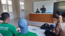 Koramil 1603/Lohbener Indramayu Peltu Tamin Melaksanakan Kegiatan Komsos di Sekolah SMAN 1 Lohbener