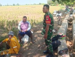 Koramil 1601/Indramayu Melaksanakan Komsos Bersama Masyarakat di Wilayah Binaan Desa GelarMandala