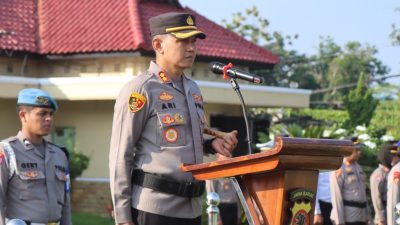 Kapolres Indramayu Pimpin Langsung Upacara Korp Raport Kenaikan Pangkat Pengabdian Dediknas Tinggi Dalam Pelaksanaan Tugas