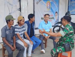 Personil Koramil 1609 Karangampel Indramayu Lakukan Komsos Dengan Masyarakat Desa Karangampel Kidul