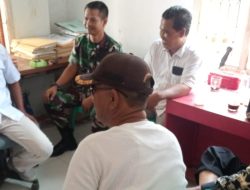 Dukung Pelaksanaan Tugas,Babinsa Koramil 1608 Karangampel Indramayu Lakukan Komsos Bersama Pamongdesa Tanjung Sari