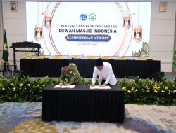 Teken MoU dengan DMI, Menteri Nusron Berkomitmen Tuntaskan Sertipikasi Tanah Wakaf dalam Lima Tahun
