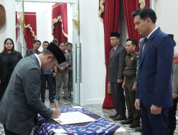 Di Hadapan Bupati Indramayu,Direksi PT. BWI Tandatangani Kontrak Kerja Priode 2025-2030