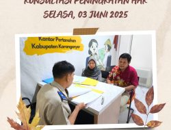 Kantor Pertanahan Kabupaten Karanganyar membuka pelayanan konsultasi peningkatan HGB ke Hak Milik