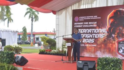 Memperingati IFFD 2025,Perwira Pertamina Adu Ketangkasan Dalam Ajang Kompetisi Refinery Fire Rescue Combat Challenge