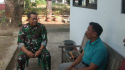 Peltu Jarodin Anggota Koramil 1604/Jatibarang Indramayu Mengadakan Bersama Warga Masyarakat Desa Bulak Lor
