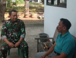 Peltu Jarodin Anggota Koramil 1604/Jatibarang Indramayu Mengadakan Bersama Warga Masyarakat Desa Bulak Lor
