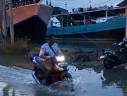 Banjir Rob Genangi Kawasan Pelabuhan Karangsong Indramayu,Berikut Ulasannya