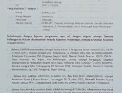 Ketum Jatranmas Taufik Menyurati Kapolres Pekalongan Terkait Dugaan Tindakan Pidana Yang Dilakukan Oknum Pengacara