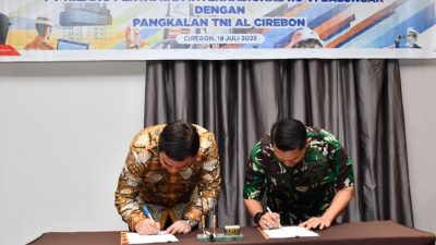 Pastikan Keamanan Perairan Sekitar Kilang, Pertamina RU VI Tandatangani MoU dengan Lanal Cirebon
