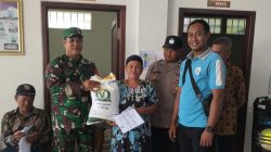 Babinsa Koramil 1601 Indramayu Monitoring Pendistribusian Bantuan Pangan-Cadangan Beras Pemerintah Desa Majakerta 