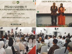 Kejaksaan Karawang Gelar Acara SERTIJAB KEJARI yang baru, Dedy Irwan Virantama, S.H., M.H., yang menggantikan Syaifulloh, S.H., M.H,.
