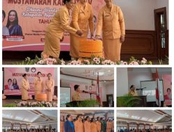 Musyawarah Kabupaten V DWP Kabupaten Kepulauan Tanimbar: Meningkatkan Kualitas Sumber Daya.