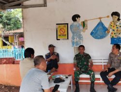 Bahas Kondusifitas Lingkungan, Babinsa Koramil 1603 Lohbener Indramayu Lakukan Komsos Bersama Pamongdesa Dan Babinkambtimas