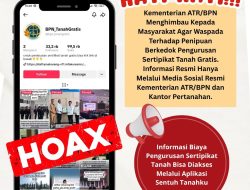 Hati-Hati Penipuan Akun TIktok BPN_TanahGratis