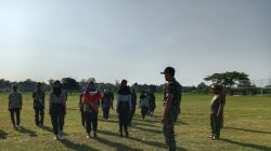 Persiapan Upacara HUT RI KE-80, Koramil 1603 Lohbener Indramayu Melatih Calon Paskibra SMAN 1 Lohbener