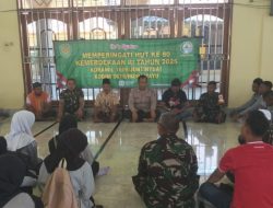 Sambut HUT RI KE-80, Koramil 1609 Juntinyuat Indramayu Bersama Para Tokoh Masyarakat Menggelar Do’a Bersama