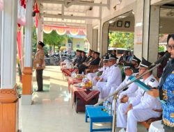 Uswanti S.Pd.,Pembawa Acara Handal di Upacara HUT ke-80 Kemerdekaan RI Tingkat Kecamatan Juntinyuat