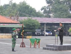 Dandim 0616/Indramayu Letkol Inf Yanuar Setyaga, S.I.P. Bertindak Sebagai Inspektur Upacara HUT RI Ke-80