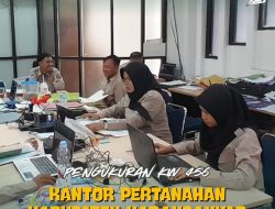Kegiatan pengukuran KW 456 Seksi Pengukuran Kantor Pertanahan Kabupaten Karanganyar