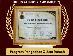 Kantor Pertanahan Kabupaten Karanganyar meraih penghargaan pada Soloraya Property Award 2025