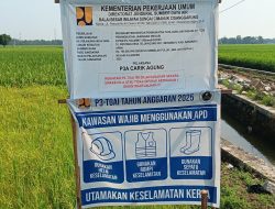 Proyek P3-TGAI Peningkatan Jaringan Irigasi Tahun Anggaran 2025 di Desa Teluk Agung Asal-Asalan