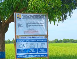 Proyek P3-TGAI Peningkatan Jaringan Irigasi Tahun Anggaran 2025 P3A Beberan Jaya di Kerjakan Asal Jadi