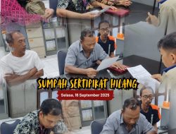 Kantor Pertanahan Kabupaten Karanganyar melaksanakan kegiatan Pengambilan Sumpah Sertipikat Karena Hilang