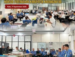Rapat Koordinasi Internal Kantor Pertanahan Kabupaten Karanganyar