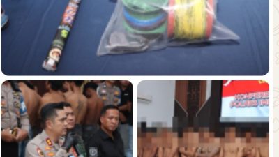 Polres Indramayu Berhasil Amankan 58 Orang Diduga Anarko Saat Patroli Gabungan Jelang Unjuk Rasa