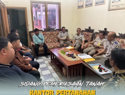 Sidang Pemeriksaan tanah atas Permohonan Hak Guna Bangunan PT. Mirai Aldyatama Graha