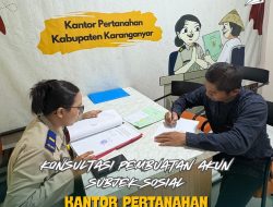 Konsultasi Pembuatan Akun Subjek Sosial pada Kantor Pertanahan Kabupaten Karanganyar
