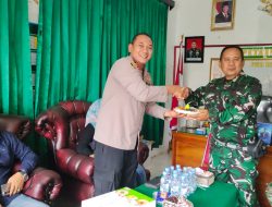 Koramil 1609 Juntinyuat Menerima Ucapan HUT TNI ke-80 Tahun 2025 Dari Forkopimca Juntinyuat