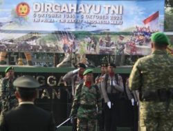 Upacara Peringatan HUT TNI ke-80 di Kodim 0616/Indramayu