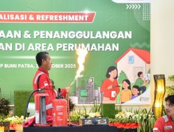 PT KPI RU VI Balongan Melalui HSSE Melakukan Sosialisasi dan Simulasi Penanggulangan Kebakaran