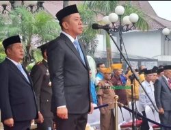 Bupati Karawang Pimpin Langsung Upacara Peringatan Hari Sumpah Pemuda Ke-97 di Lapangan Plaza Pemda Karawang