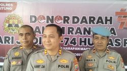 Polres Bitung Gelar Donor Darah Serentak dalam Rangka HUT ke-74 Humas Polri