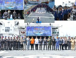 Dankodaeral VIII Buka Persami KKRI Gelombang III Tahun 2025 KRI Yos Sudarso-353 di Bitung