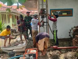 TNI-AD Manunggal Air Bersih (TMAB) di Desa Longok, Hadirkan Akses Air Bersih Melalui 5 Titik Pengeboran dalam TMMD ke-126