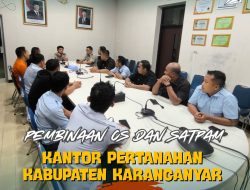 Pembinaan Satpam dan Cleaning Service di Kantor Pertanahan Kabupaten Karanganyar