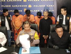 Polres Karawang Gelar Press Release Terkait Kasus Penganiayaan Terhadap Penyandang Disabilitas