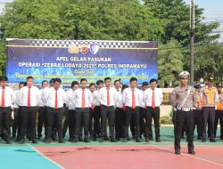 Kapolres Indramayu Pimpin Apel Gelar Pasukan Operasi Zebra Lodaya 2025