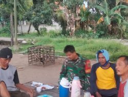 Komsos Anggota Koramil 1605 Sukagumiwang bersama RT dan Masyarakat Desa Tersana