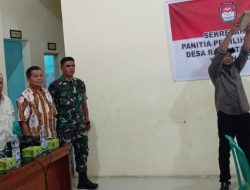 Koramil 1602 Sindang Menghadiri Pelantikan dan Bimtek Anggota KPPS Pilwu Desa Rambatan Wetan Tahun 2025