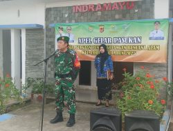 Danramil 1603 Lohbener Laksanakan Apel Gelar Pasukan Kesiapsiagaan Rawan bencana Alam 